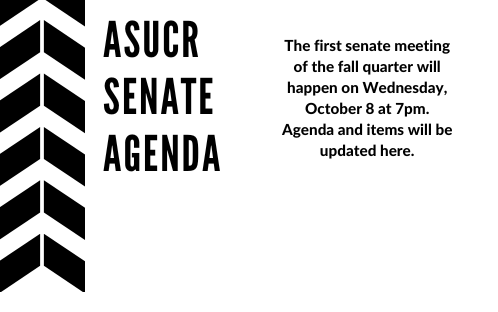 Senate Agenda FW1